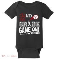2nd Grade Game On First Day Of School Baseball Second Grade Gift Baby Bodysuit thumb 0