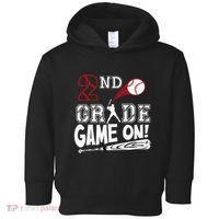 2nd Grade Game On First Day Of School Baseball Second Grade Gift Toddler Hoodie thumb 0