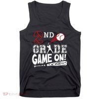 2nd Grade Game On First Day Of School Baseball Second Grade Gift Tank Top thumb 0