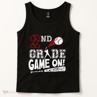 2nd Grade Game On First Day Of School Baseball Second Grade Gift Tank Top thumb 2