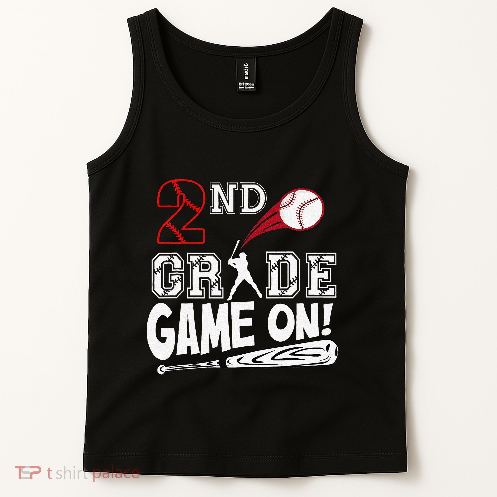2nd Grade Game On First Day Of School Baseball Second Grade Gift Tank Top