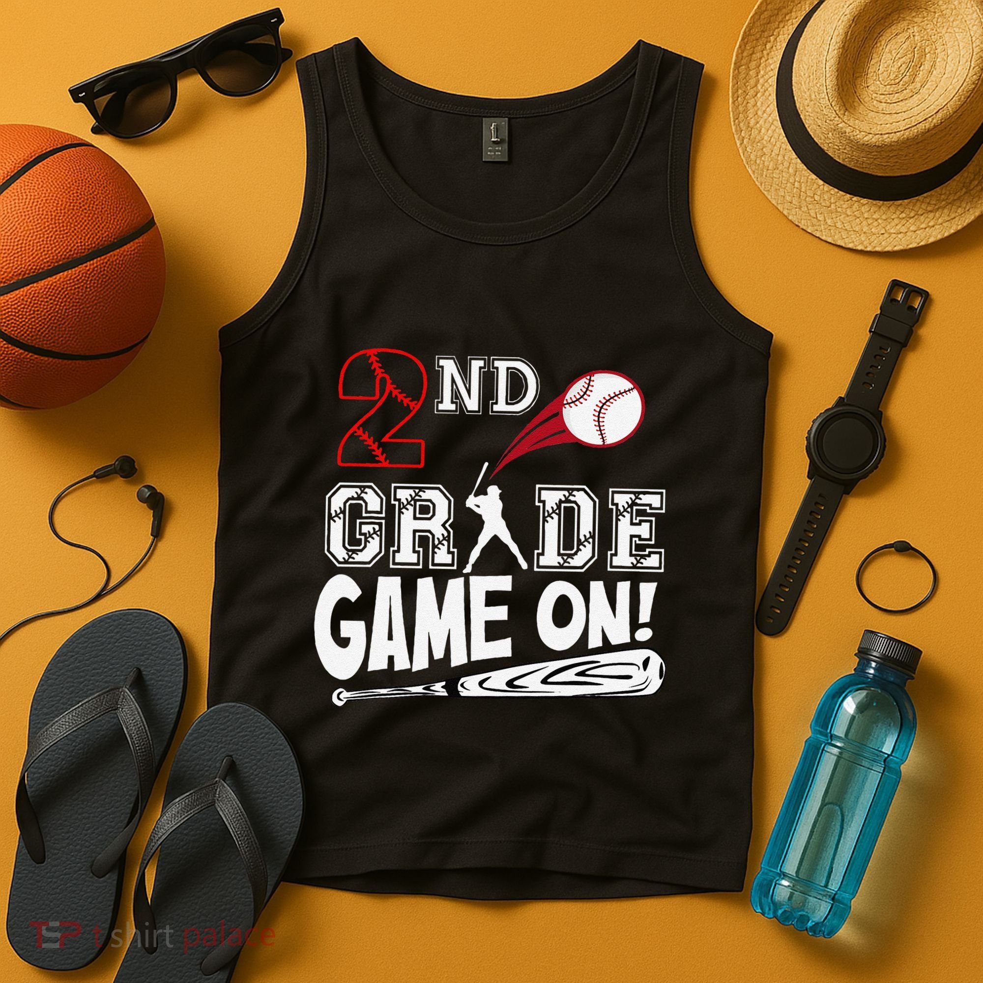 2nd Grade Game On First Day Of School Baseball Second Grade Gift Tank Top