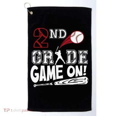 2nd Grade Game On First Day Of School Baseball Second Grade Gift Golf Towel