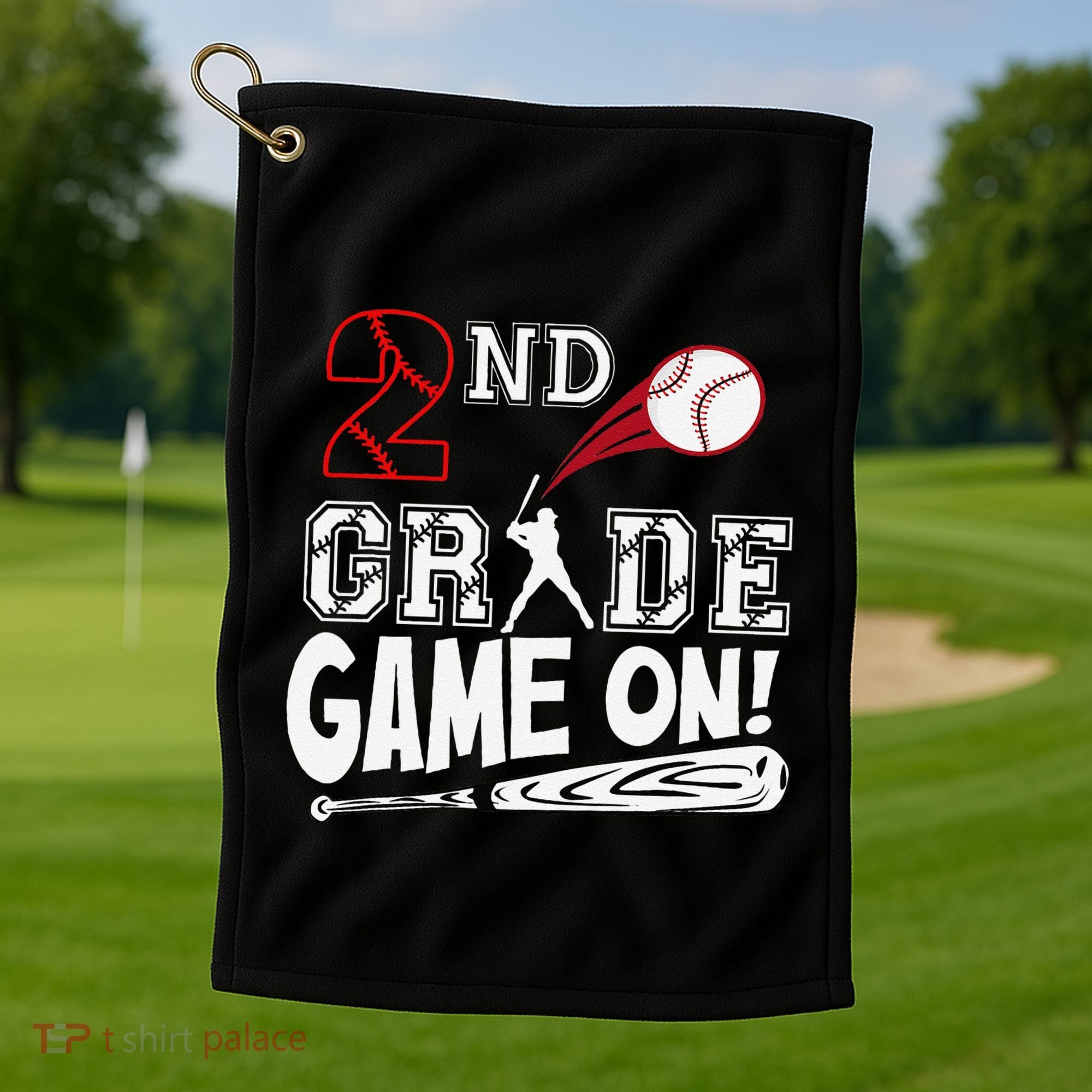 2nd Grade Game On First Day Of School Baseball Second Grade Gift Golf Towel