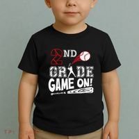 2nd Grade Game On First Day Of School Baseball Second Grade Gift Toddler T-Shirt thumb 2
