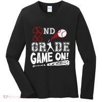 2nd Grade Game On First Day Of School Baseball Second Grade Gift Women's Long Sleeve Shirt thumb 0