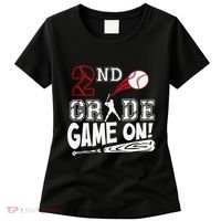 2nd Grade Game On First Day Of School Baseball Second Grade Gift Women's T-Shirt thumb 0