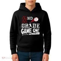 2nd Grade Game On First Day Of School Baseball Second Grade Gift Kids Hoodie thumb 4