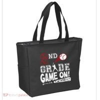 2nd Grade Game On First Day Of School Baseball Second Grade Gift Tote Bag thumb 2