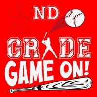 2nd Grade Game On First Day Of School Baseball Second Grade Gift Santa Hat thumb 1