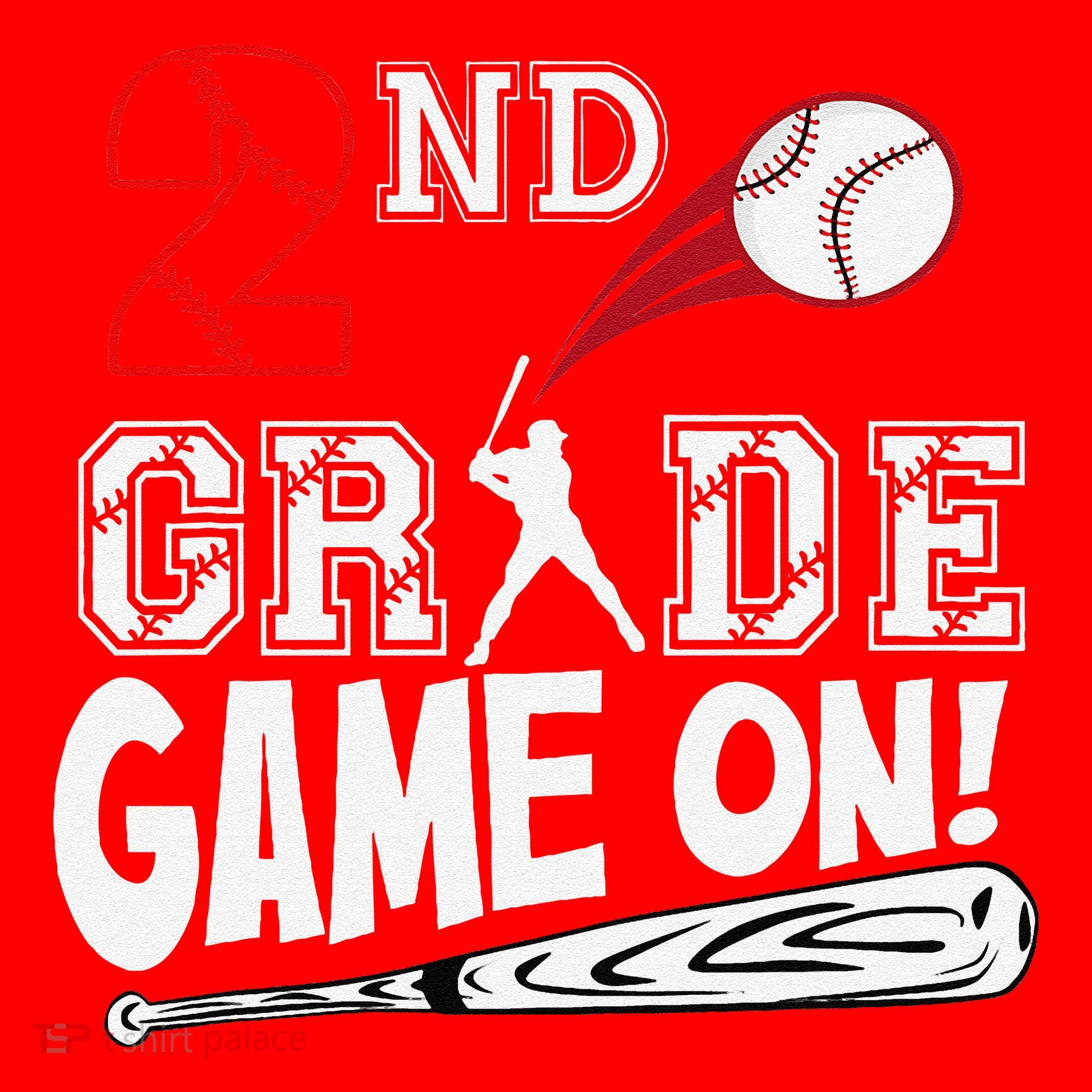 2nd Grade Game On First Day Of School Baseball Second Grade Gift Santa Hat