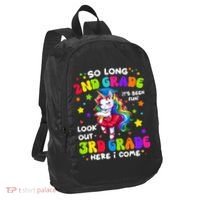 2nd Grade Graduation Girl 3rd Grade Here I Come Unicorn Grad  Port Authority Crush Ripstop Backpack thumb 1