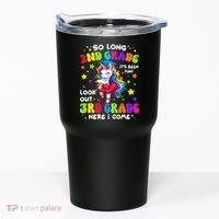 2nd Grade Graduation Girl 3rd Grade Here I Come Unicorn Grad  Tumbler thumb 0