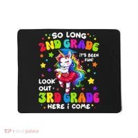 2nd Grade Graduation Girl 3rd Grade Here I Come Unicorn Grad  Mousepad thumb 0