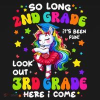 2nd Grade Graduation Girl 3rd Grade Here I Come Unicorn Grad  Mousepad thumb 1