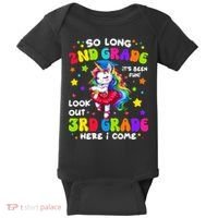 2nd Grade Graduation Girl 3rd Grade Here I Come Unicorn Grad  Baby Bodysuit thumb 0