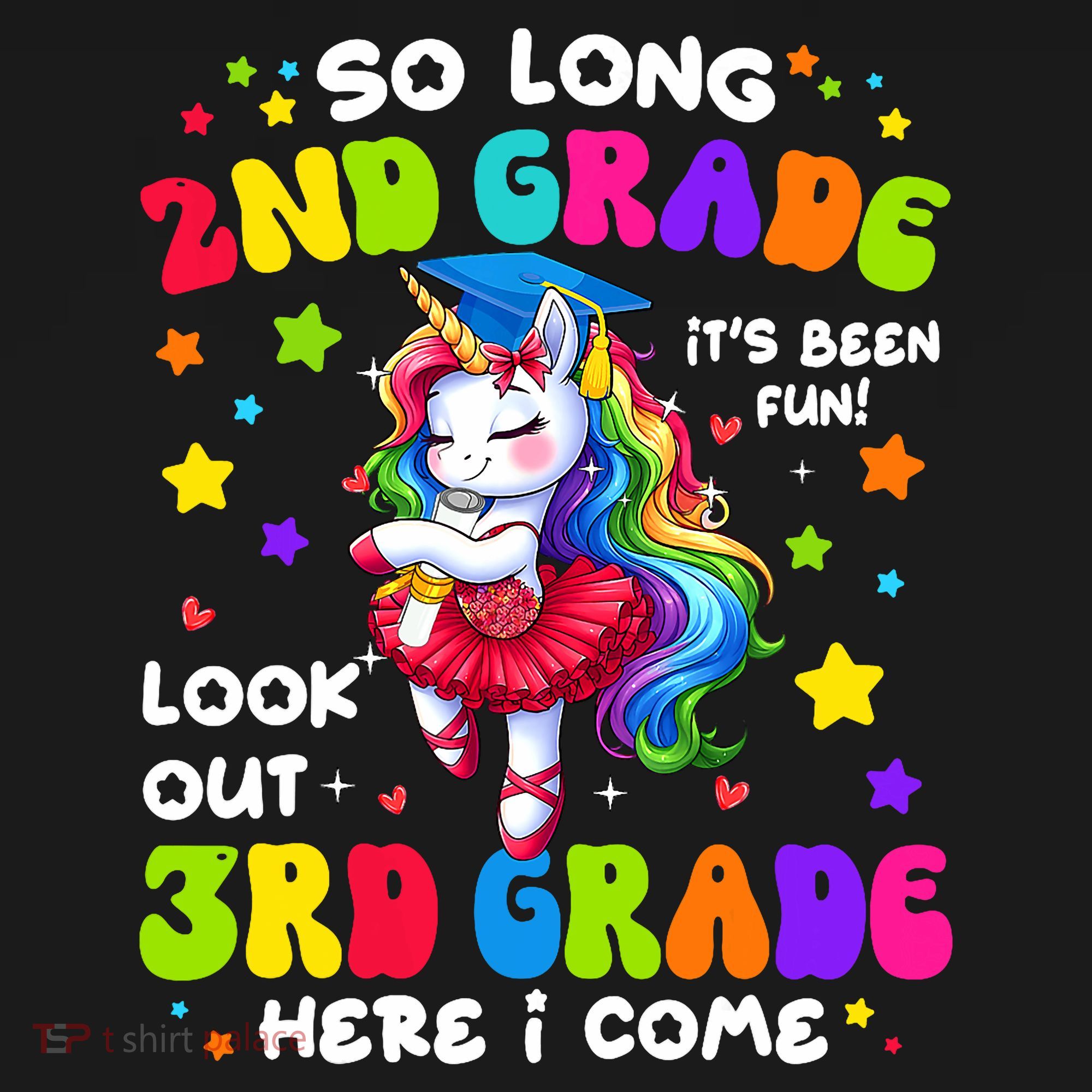 2nd Grade Graduation Girl 3rd Grade Here I Come Unicorn Grad  Visor