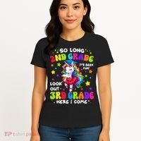 2nd Grade Graduation Girl 3rd Grade Here I Come Unicorn Grad  Women's T-Shirt thumb 4