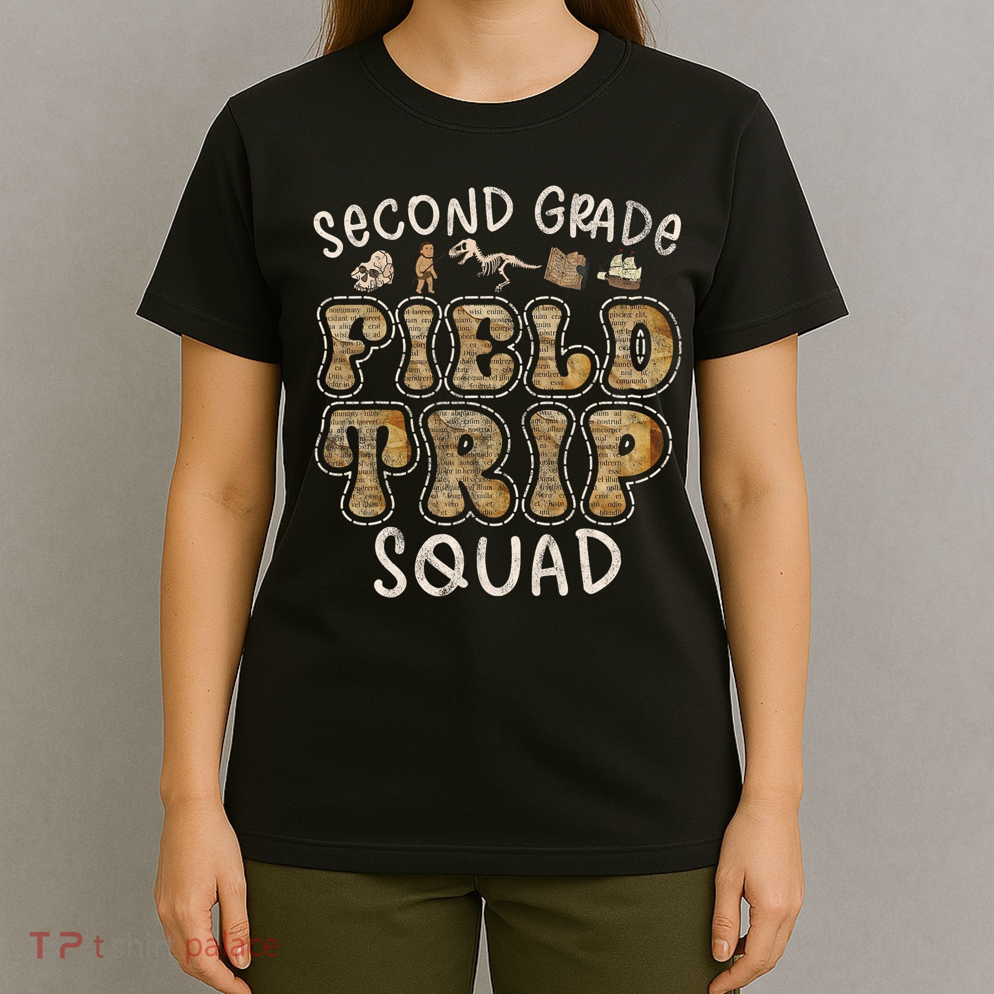 2nd Grade History Museum Field Trip Squad Teacher Student T-Shirt