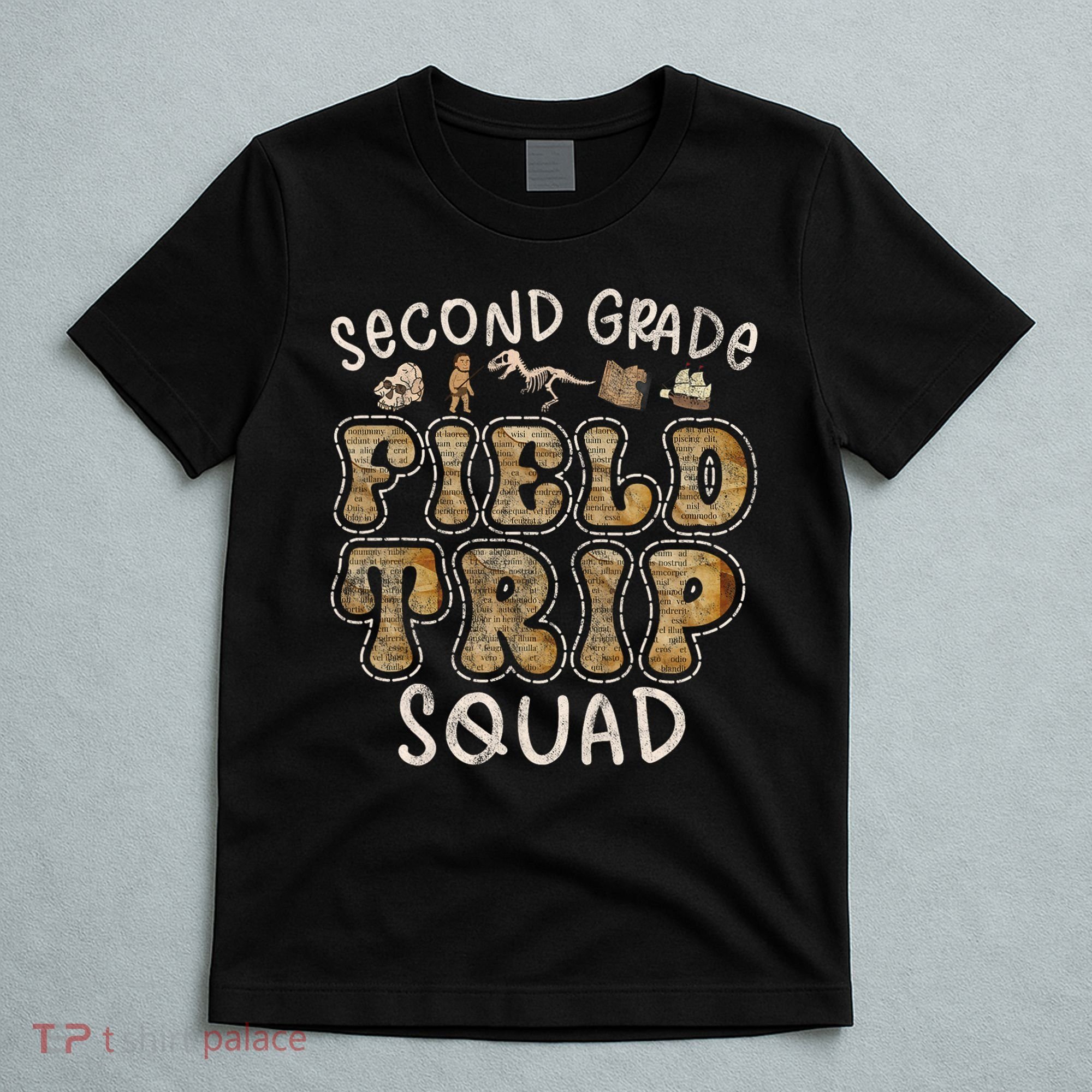2nd Grade History Museum Field Trip Squad Teacher Student T-Shirt