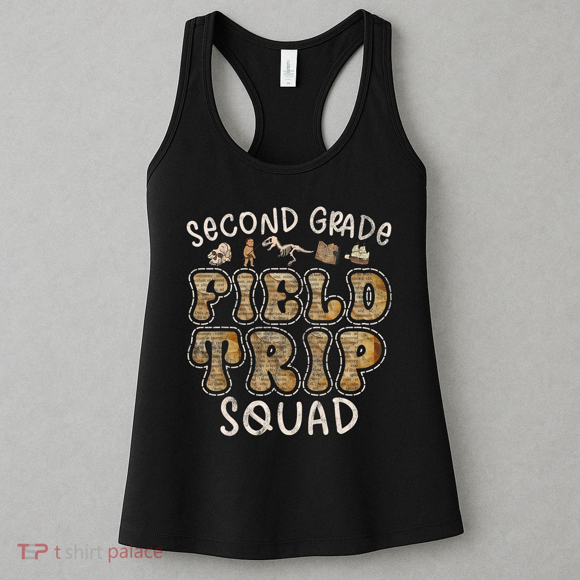 2nd Grade History Museum Field Trip Squad Teacher Student Women's Tank Top