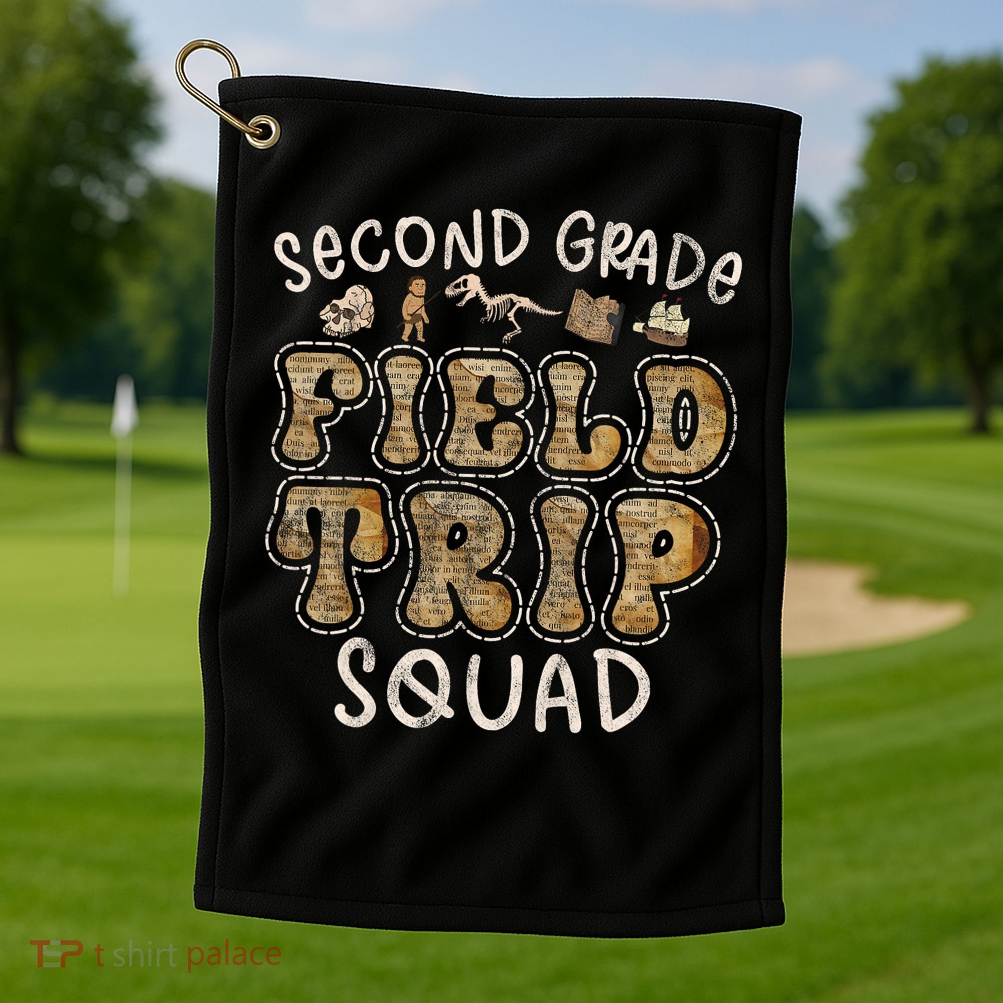 2nd Grade History Museum Field Trip Squad Teacher Student Golf Towel