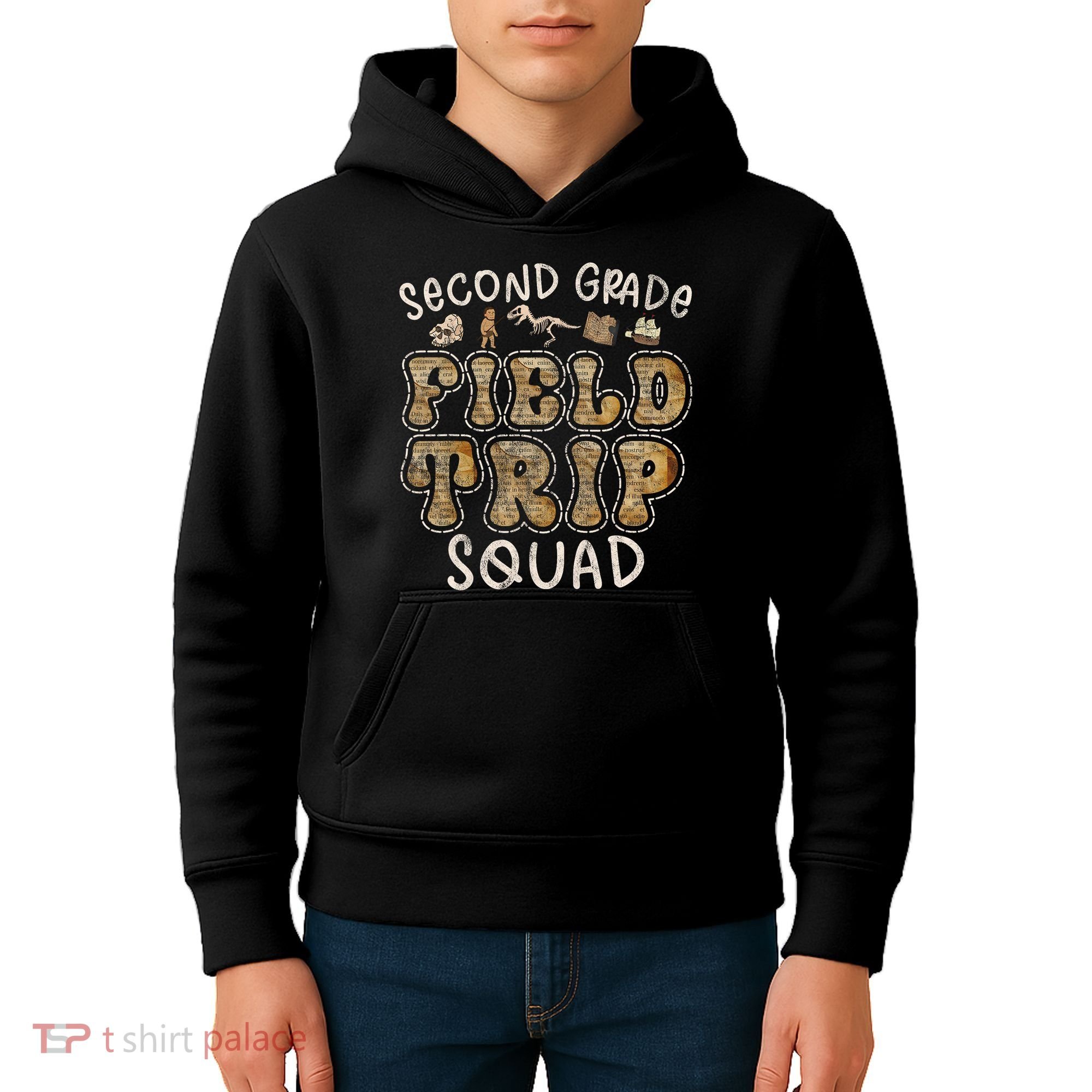 2nd Grade History Museum Field Trip Squad Teacher Student Kids Hoodie