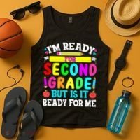 2nd Grade I'm Ready For Second Grade Back To School Tank Top thumb 4