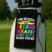2nd Grade I'm Ready For Second Grade Back To School Golf Towel thumb 2