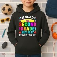2nd Grade I'm Ready For Second Grade Back To School Kids Hoodie thumb 2
