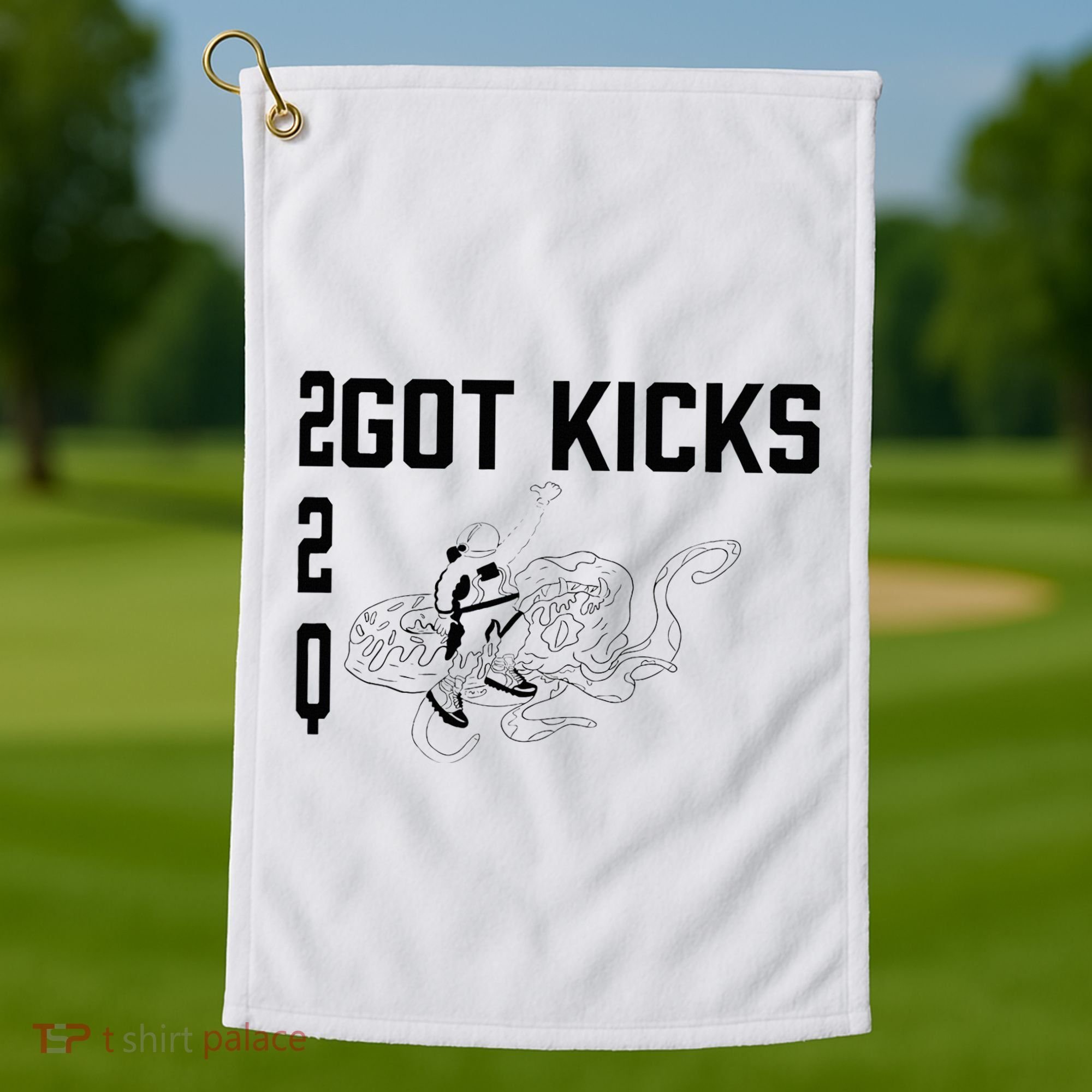 22q Got Kicks Spaceman Golf Towel