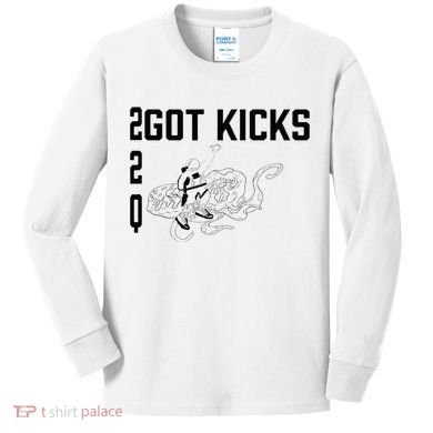 22q Got Kicks Spaceman Kids Long Sleeve Shirt