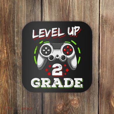 2nd Grade Level Up Back To School Unlocked Second Grade Coaster