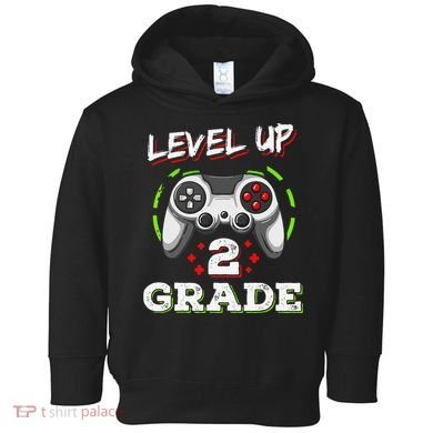 2nd Grade Level Up Back To School Unlocked Second Grade Toddler Hoodie