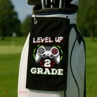 2nd Grade Level Up Back To School Unlocked Second Grade Golf Towel thumb 2
