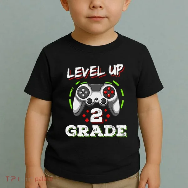 2nd Grade Level Up Back To School Unlocked Second Grade Toddler T-Shirt