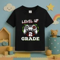 2nd Grade Level Up Back To School Unlocked Second Grade Toddler T-Shirt thumb 3