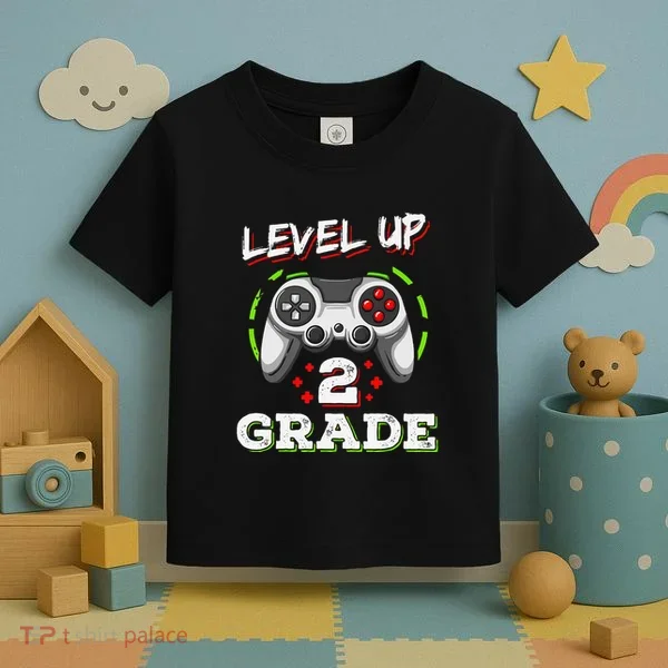 2nd Grade Level Up Back To School Unlocked Second Grade Toddler T-Shirt
