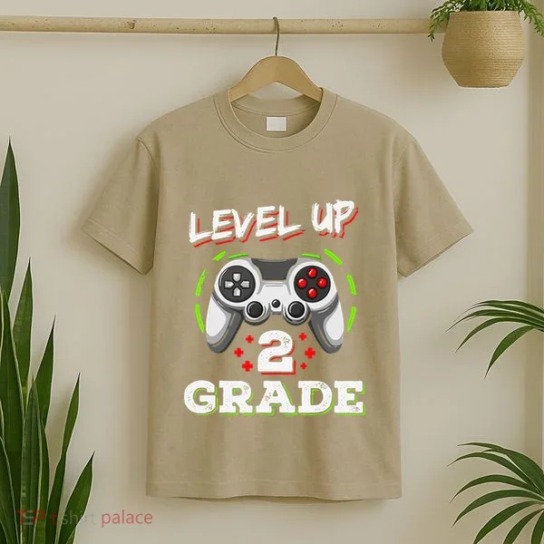 2nd Grade Level Up Back To School Unlocked Second Grade T-Shirt