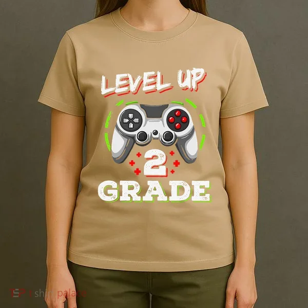 2nd Grade Level Up Back To School Unlocked Second Grade T-Shirt