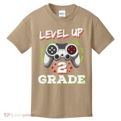 2nd Grade Level Up Back To School Unlocked Second Grade Kids T-Shirt