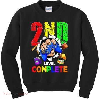 2Nd Grade Level Complete Graduation Last Day Of School Kids Sweatshirt