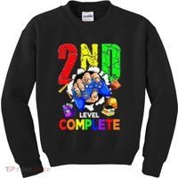 2Nd Grade Level Complete Graduation Last Day Of School Kids Sweatshirt thumb 0