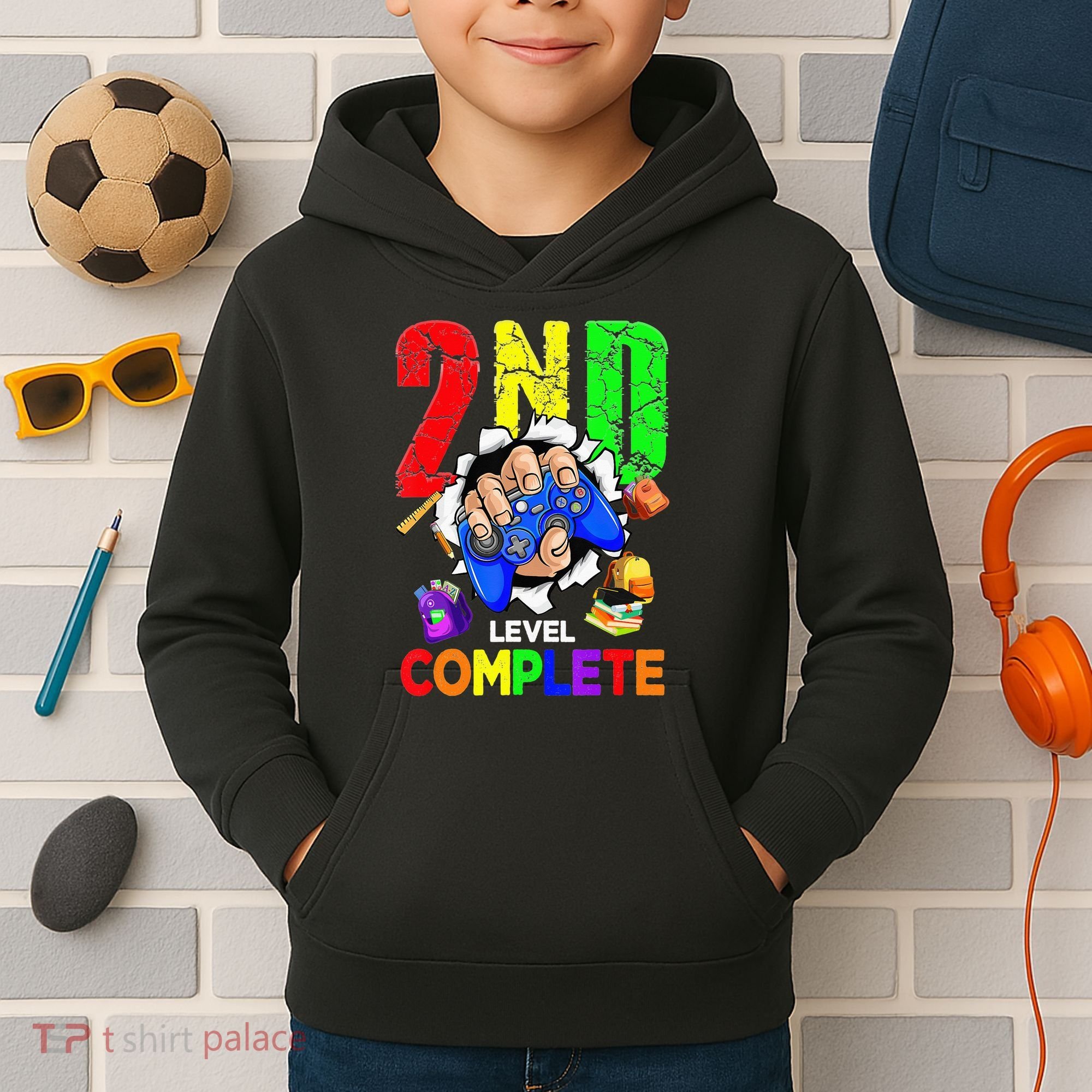 2Nd Grade Level Complete Graduation Last Day Of School Kids Hoodie