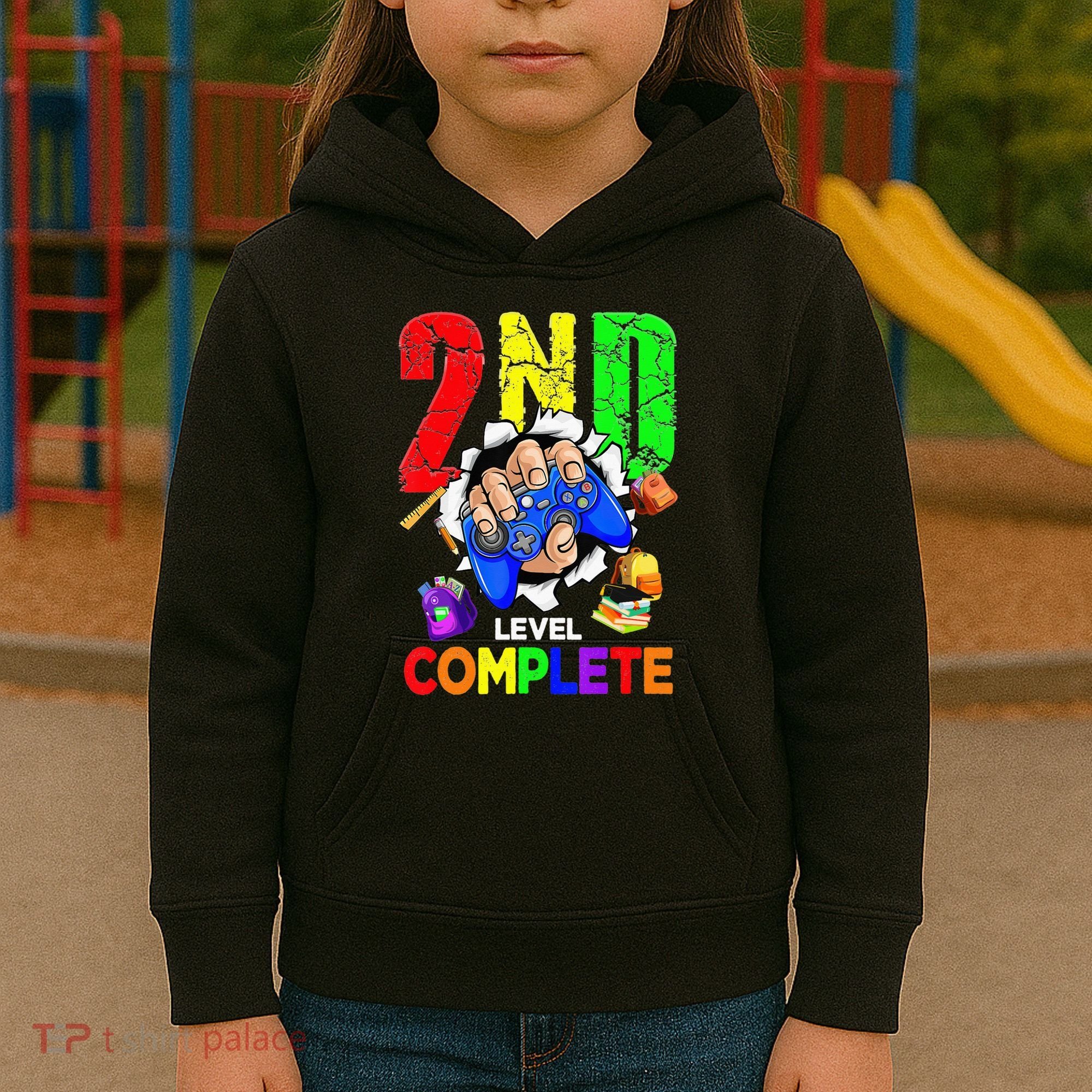 2Nd Grade Level Complete Graduation Last Day Of School Kids Hoodie