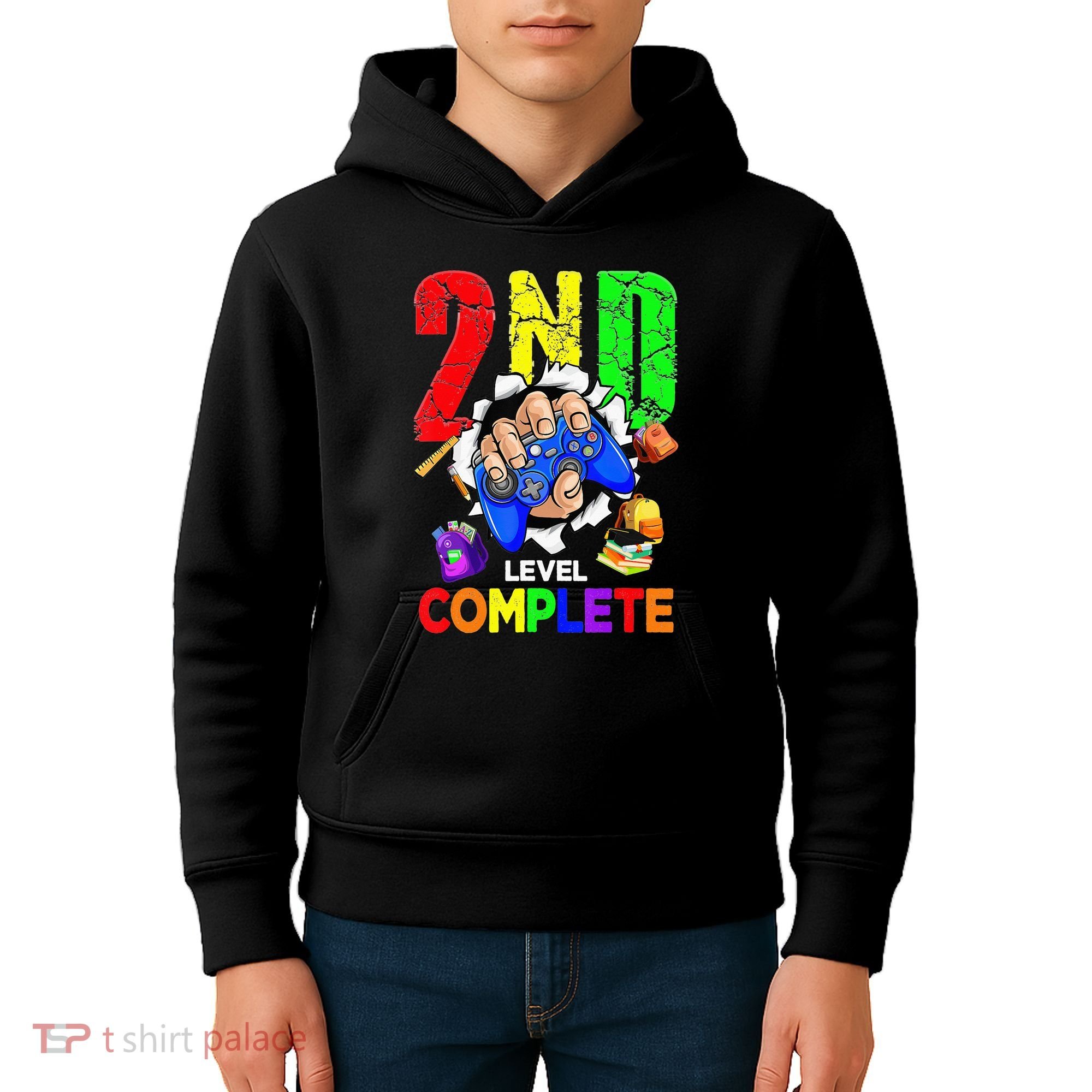 2Nd Grade Level Complete Graduation Last Day Of School Kids Hoodie