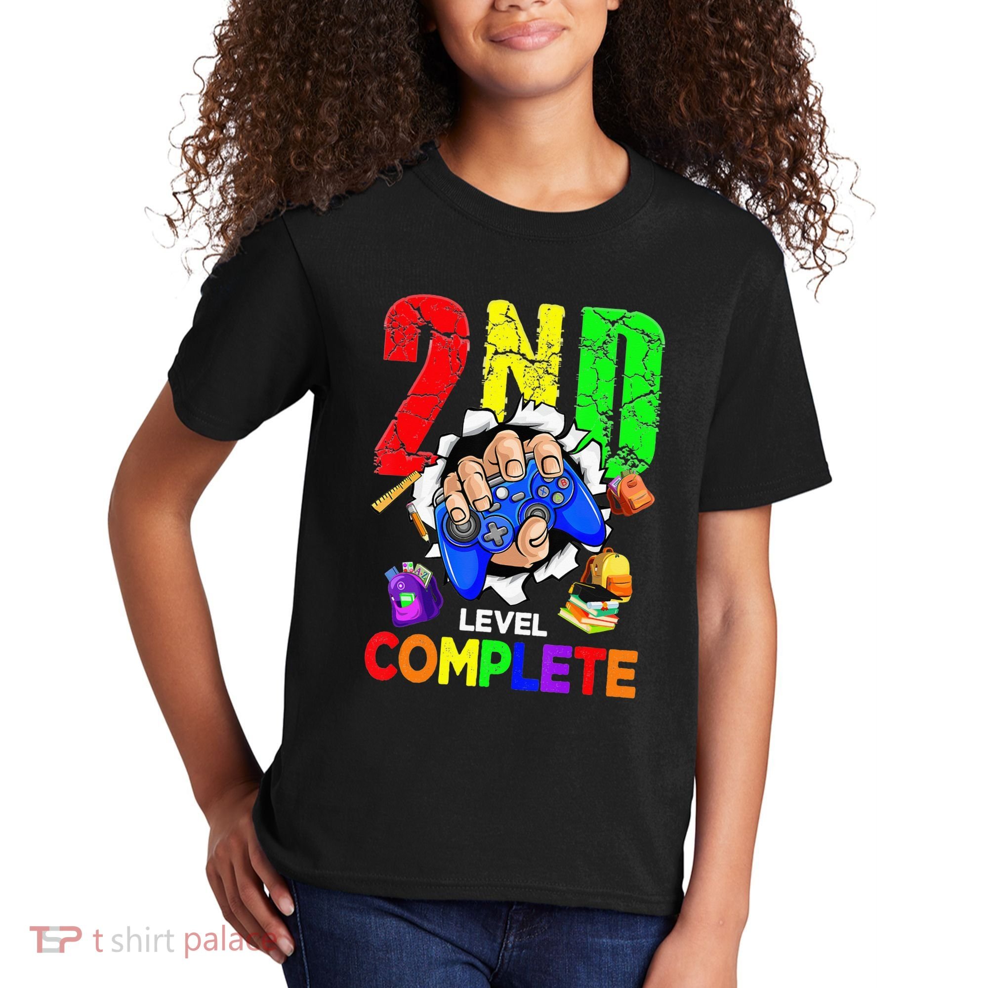 2Nd Grade Level Complete Graduation Last Day Of School Kids T-Shirt