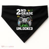 2Nd Grade Level Unlocked Video Game Team Second Grade Gift USA-Made Doggie Bandana thumb 0