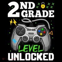 2Nd Grade Level Unlocked Video Game Team Second Grade Gift Ornament thumb 1