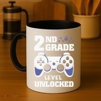2Nd Grade Level Unlocked Video Gamers First Day Of School Funny Gift Coffee Mug thumb 4